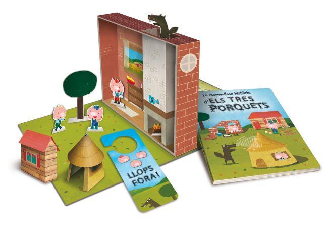 Un conte per jugar. Els tres porquets | 9788415697756 | Lupita Books