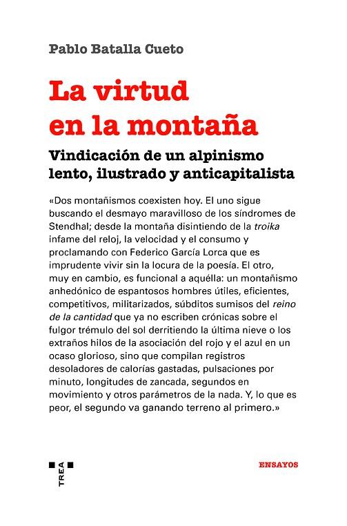 La virtud en la montaña | 9788417987398 | Pablo Batalla Cueto