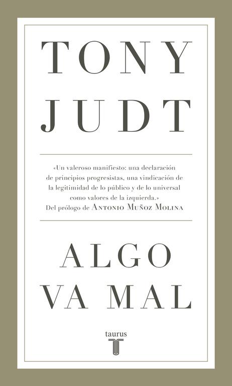 Algo va mal | 9788430618231 | Tony Judt