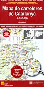 Mapa de carreteres de Catalunya 1: 250.000 | 9788439396710 | AA.VV.