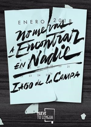 No me vas a encontrar en nadie | 9788417284121 | de la Campa Pose, Iago