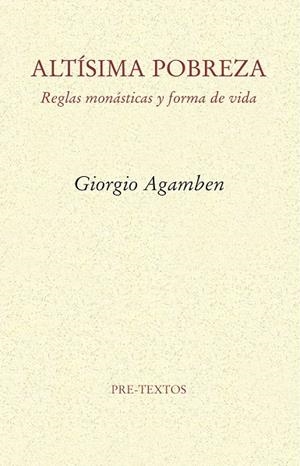 Altísima pobreza | 9788415894551 | Giorgio Agamben