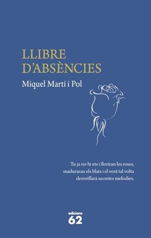Llibre d'absències | 9788429768886 | Martí i Pol, Miquel