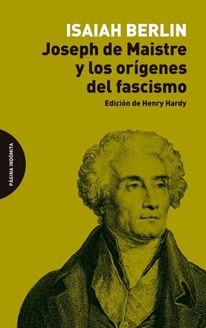 Joseph de Maistre y los orígenes del fascismo | 9788412240474 | Berlin Isaiah