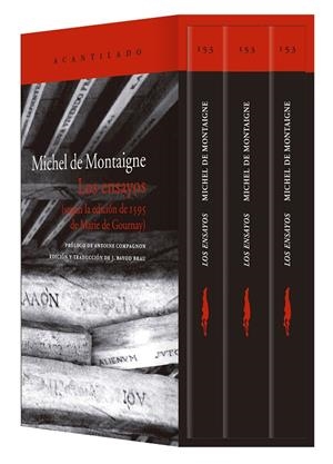 Los ensayos (estuche con tres volúmenes) | 9788418370625 | De Montaigne, Michel