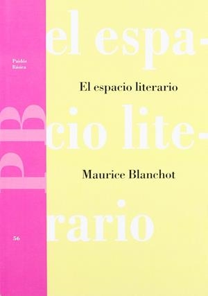 El espacio literario | 9788475097152 | Blanchot, Maurice