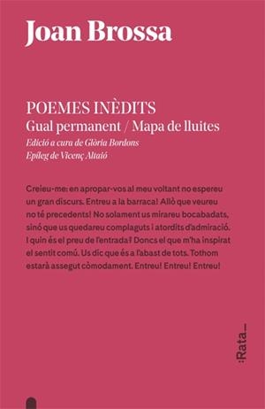 Poemes inèdits (Joan Brossa) | 9788416738243 | Joan Brossa
