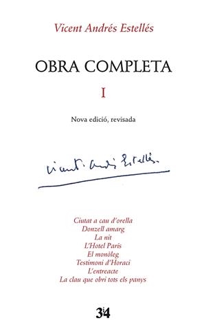 Obra completa I (Vicent Andrés Estellés) | 9788475029535 | Vicent Andrés Estallés